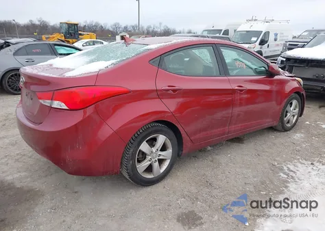 2013 Hyundai Elantra Gls из США, поврежденный, VIN 5NPDH4AE7DH255314